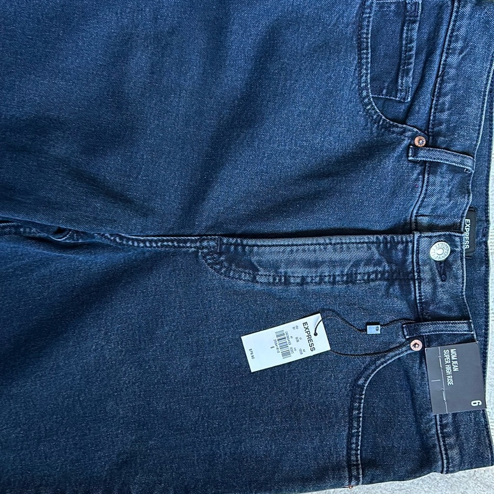 Express mom Jean super high rise
